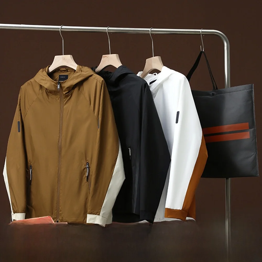 

Итальянская роскошная серия Bla Label с лазерным отверстием, легкая дышащая защита от солнца, уличная повседневная куртка для пар