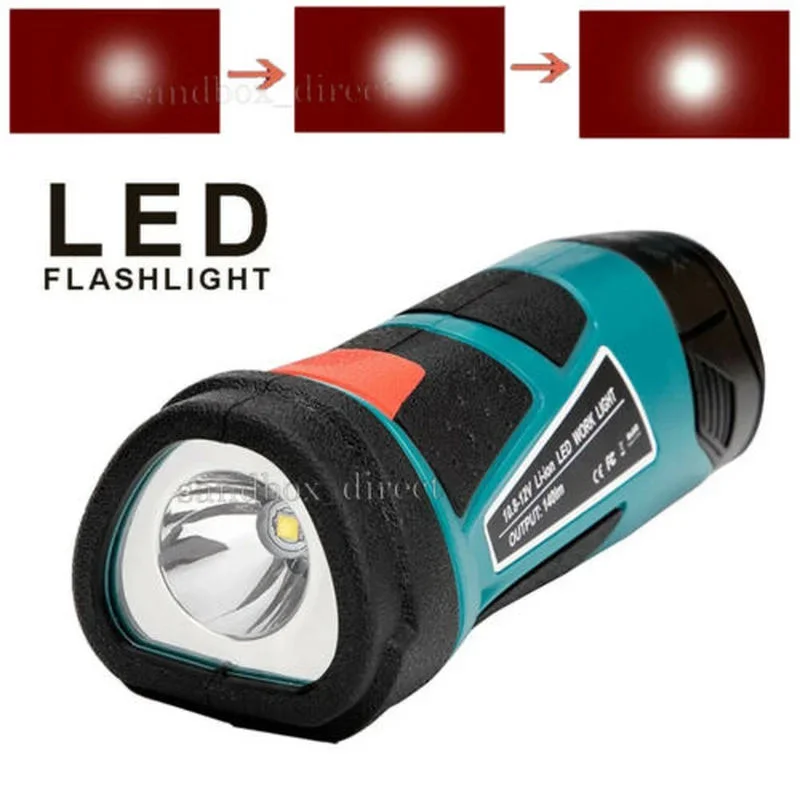 

Portable LED flashlight - suitable for Makita three-string 10.8-12V BL1013 1015 battery pack battery highlight LED flashlight