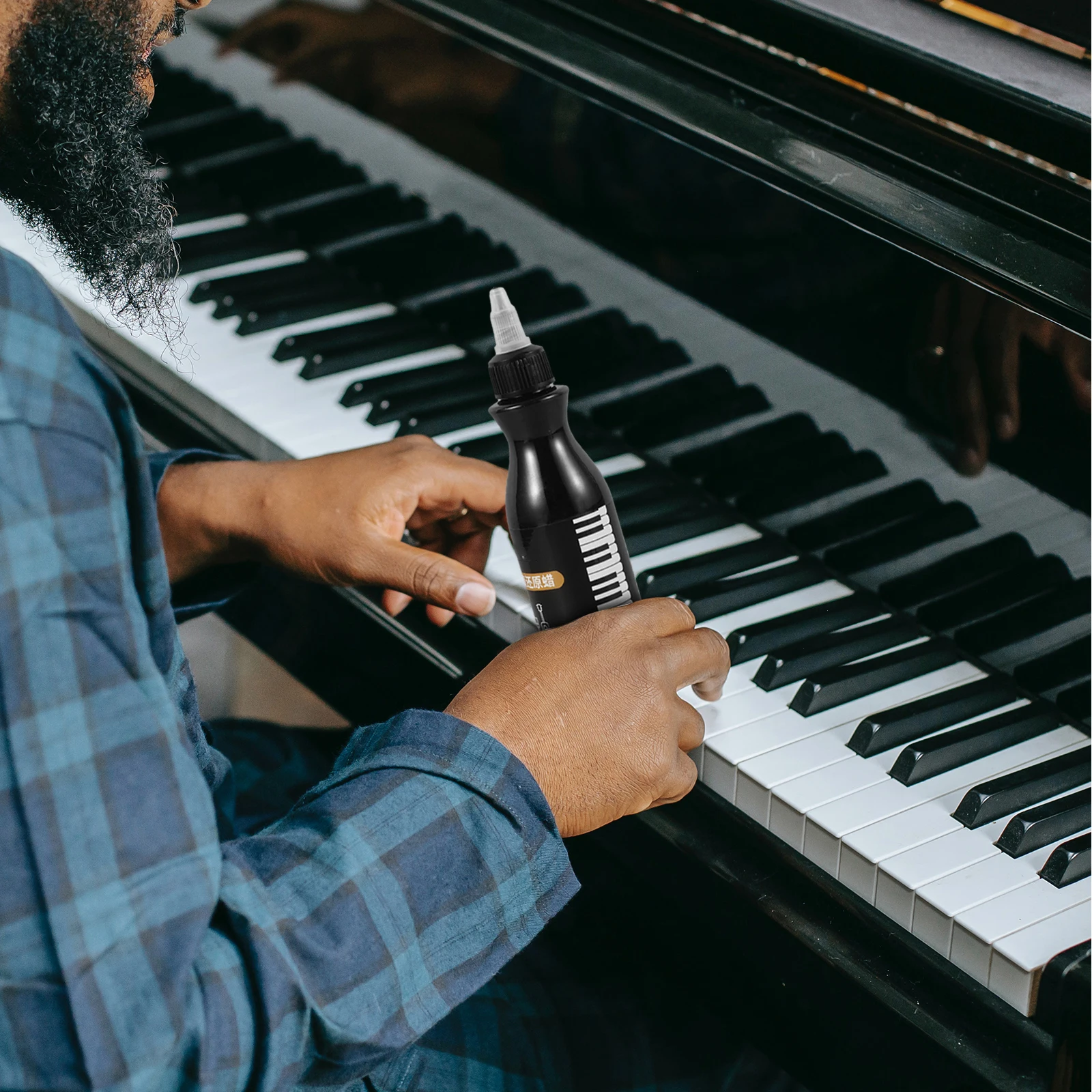 

Piano Polish Scratch Repair Agent Shine Restorer Deep Clean Stain Removal Extend Lifespan Portable Music Instrument Care Tool