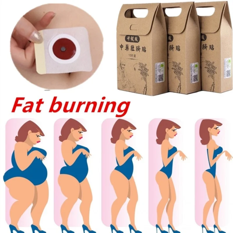 Healthy Slimming Chinese Medicine Weight Loss Navel Sticker Magnetic Slim Detox Adhesive Sheet Fat Burning Diet Patch Pads