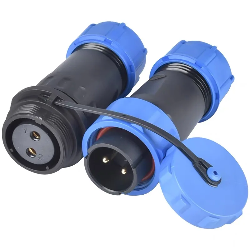 Waterproof Connector SP17 IP68 Male Plug & Female Socket Docking Panel Mount 2/3/4/5/7/9 Pin Cable Wire Aviation SP Connectors