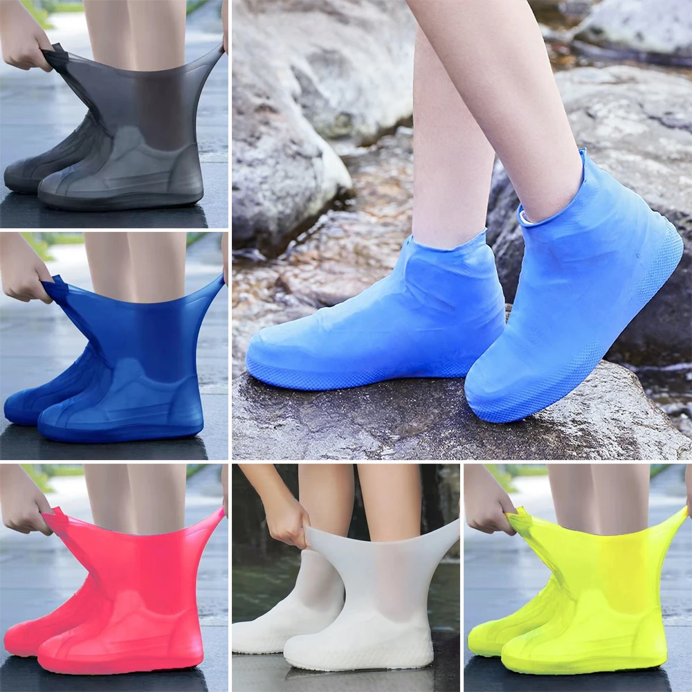 

Accessories Latex Shoe Covers Waterproof Reusable Rain Boot Elastic Shoes Protectors Overshoes Unisex