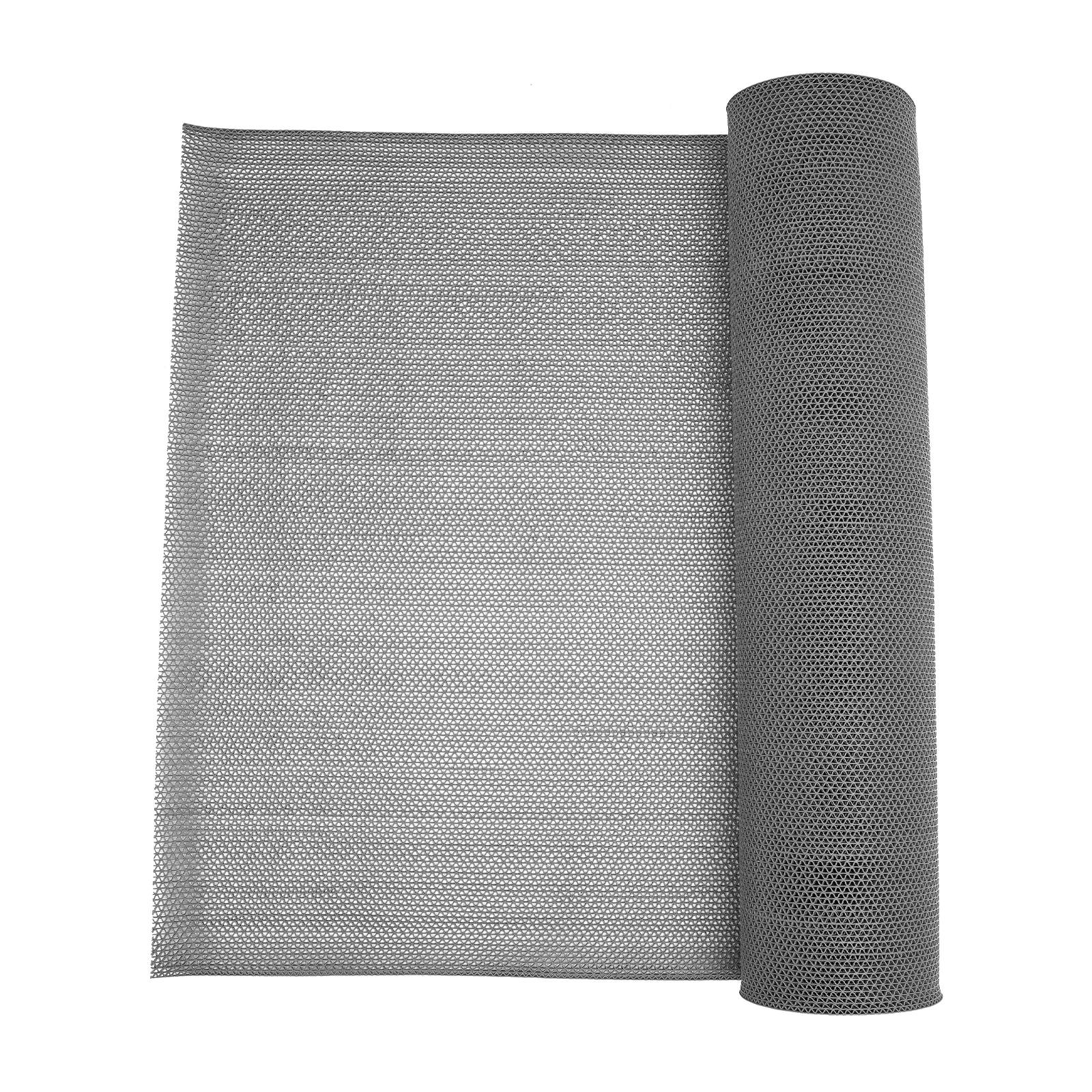 Modern Floor Mounted Rectangular Grey Floor Mat, Non-slip Mat, PVC Drainage Mat