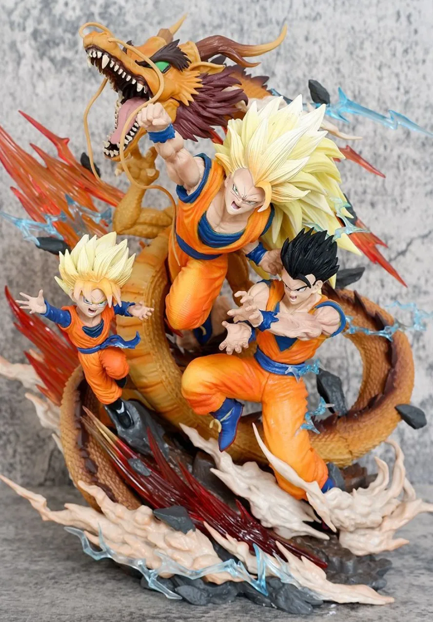 27 سنتيمتر لعبة دراغون بول التنين قبضة سون جوكو سون جوهان سون جوتن أنيمي اليدوية عمل أرقام سطح المكتب حالة تزيين هدية مزخرفة #1