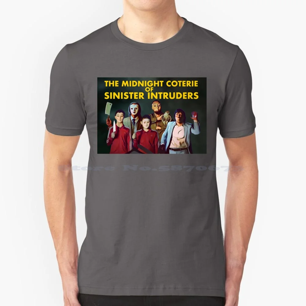 The Midnight Coterie Of Sinister Intruders-Wes Anderson Horror-Snl T Shirt 100% Cotton Tee Wes Anderson Halloween Snl Horror