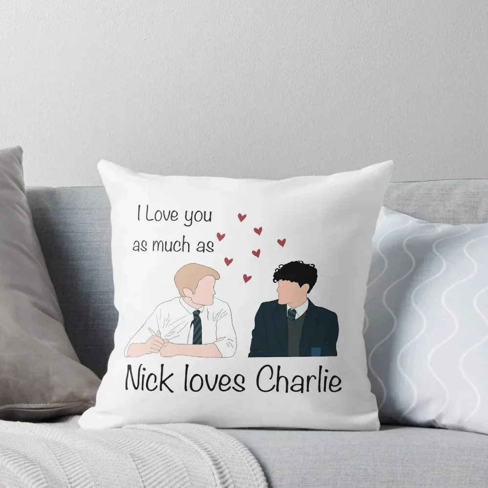 

I love you as much as Nick loves Charlie Throw Pillow Covers For Sofas Christmas Pillowcase pillow