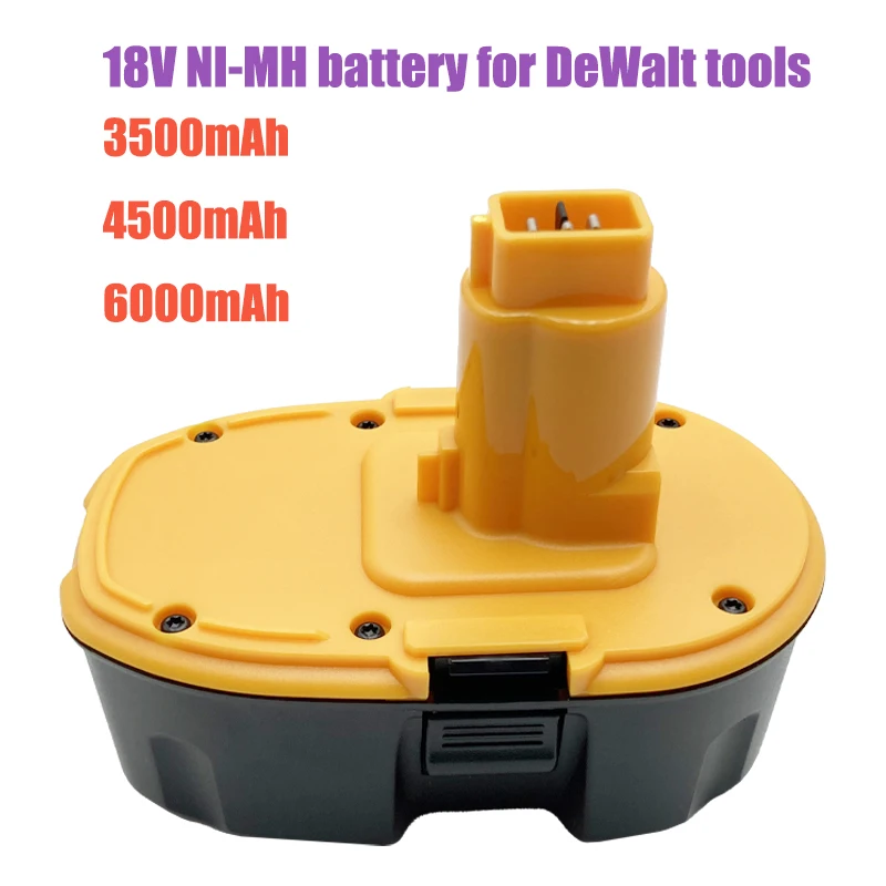 18V 3.5Ah 4.5Ah 6Ah Ni-MH battery for DeWalt tools DC940KA, DC945KB, DC980KA, DC980KB, DC981KA, DC981KB, DCD910KX, DCD940B2,