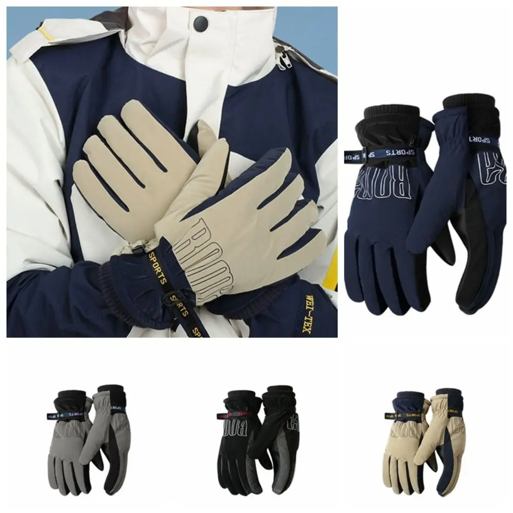 Riding Gloves Thickening Cycling Gloves Snow Prevention Waterproof Motorbike Gloves Windproof MTB Bicycle Gloves Skiing