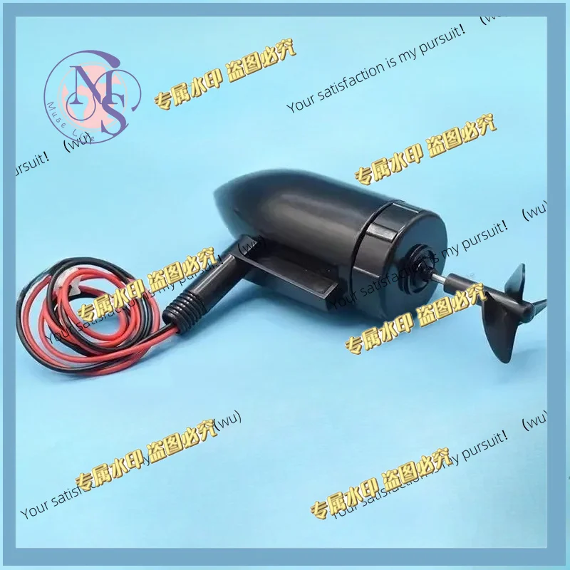 Control fishing bait boat model 7.4V underwater with 3-blade propeller motor, engine 12CM, waterproof