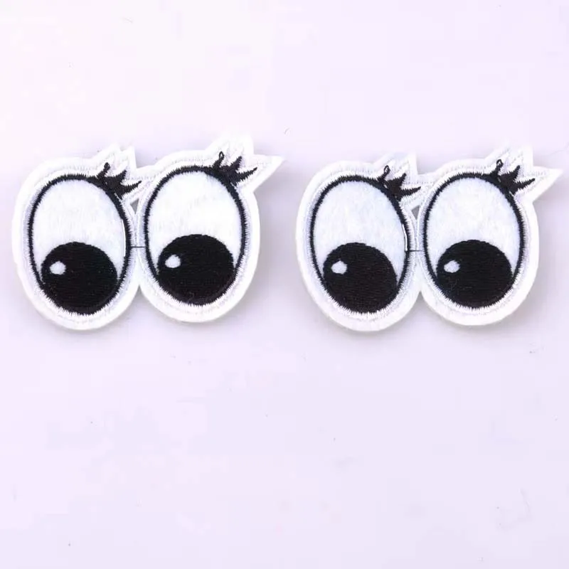 5PCs Iron On Patch DIY Eye Embroidered Patches For Clothing Fabric Badges Iron-On Sewing Patches CP0927