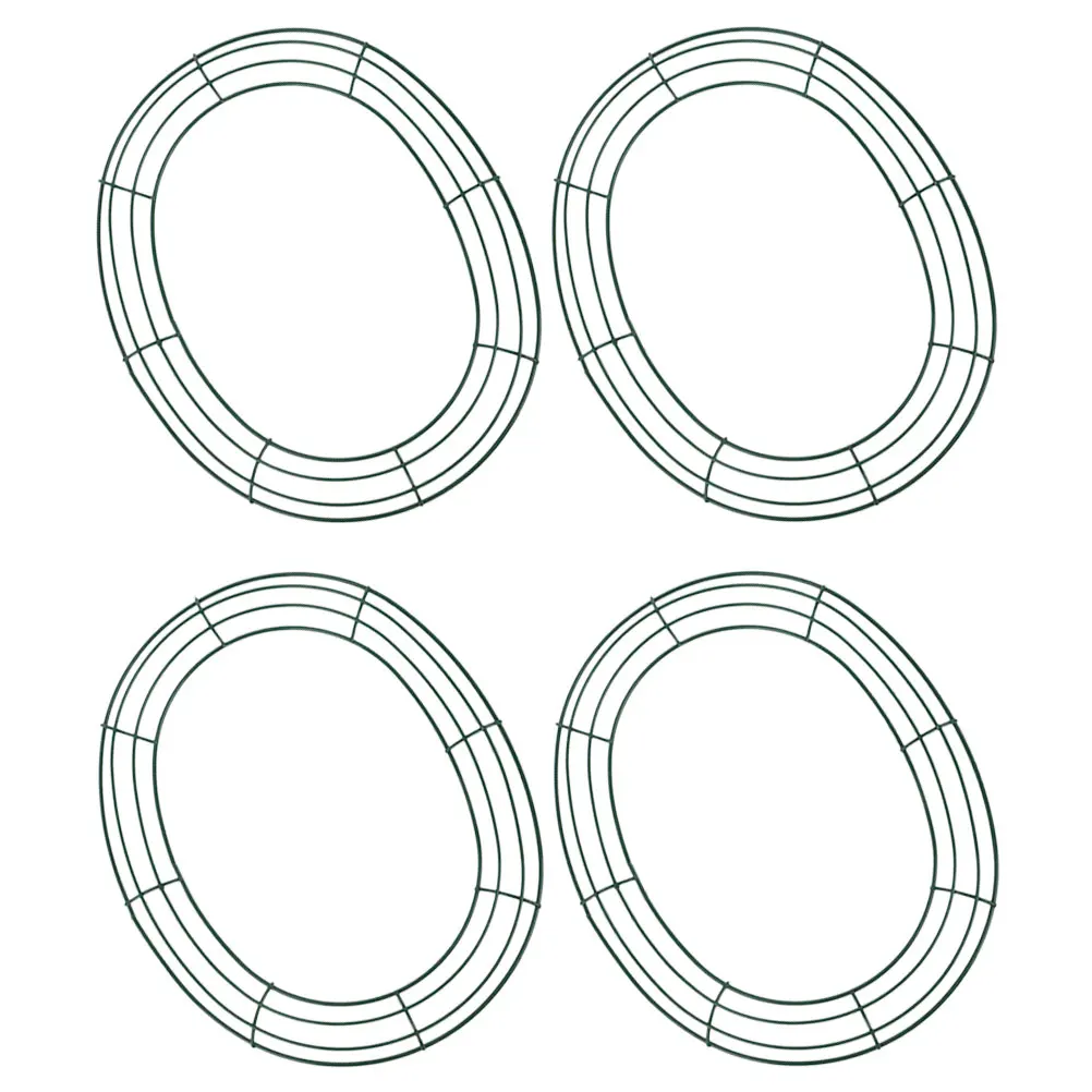 

4Pcs Easter Egg Shaped Wire Wreath Frames Metal Base for DIY Craft Floral Arrangement Easter Christmas Thanksgiving Decoration