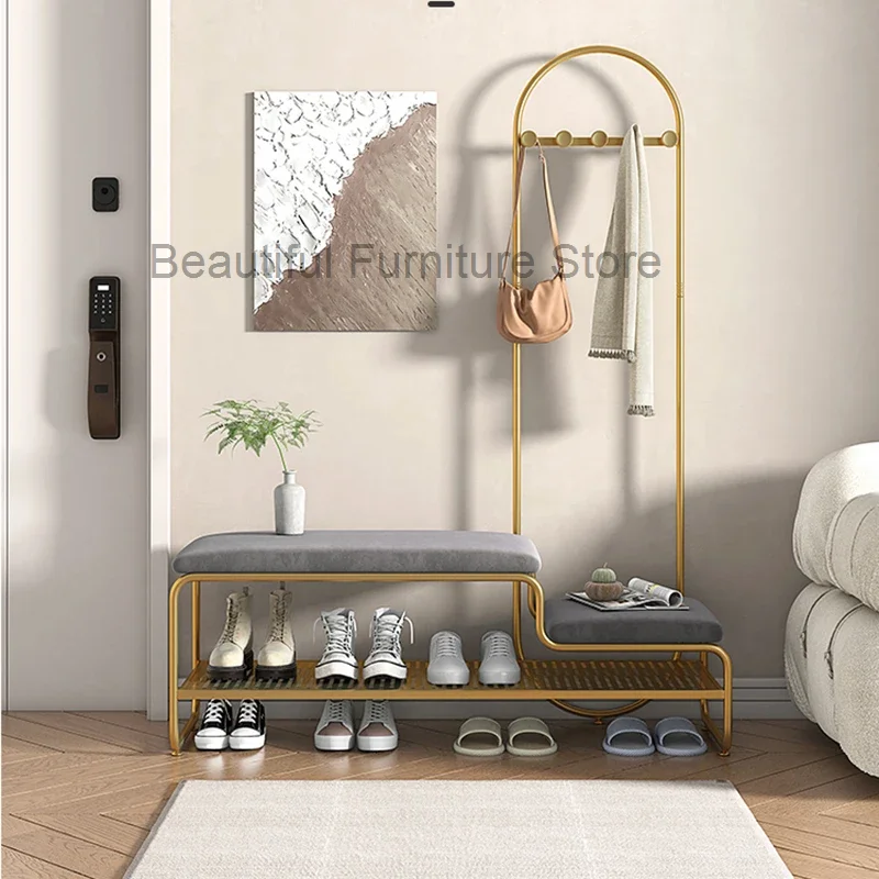 Luxury Clothing Rack Schedari Shelf Stand Clothing Rail Corner Space Saving Sideboards Ropero Armables Entrance Hall Furniture