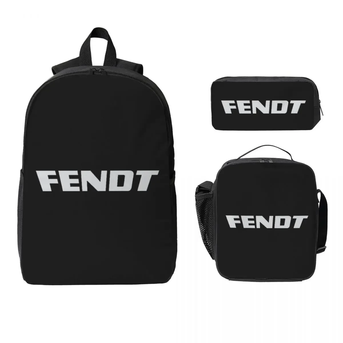 Fendt Tractor Backpack Student Boys Girls BookBag School Bag Computer Shoulder Bags 3ps Insulated Lunch Bag Pencil Case