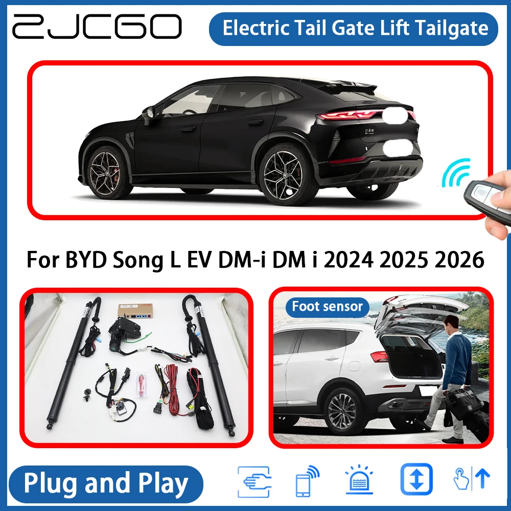 

for BYD Song L EV DM-i DM i 2024 2025 2026 Automatic Powered Tailgate Power Liftgate Electric Tail Gate Lift Assisting System