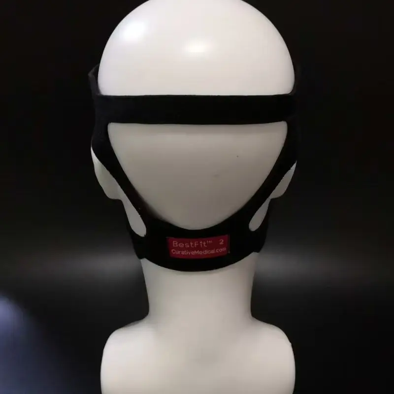 ヘッドバンドとシリコンクッション付き CPAP マスク、フィリップスおよび ResMed Cpap&Bipap に共通、家庭用無呼吸およびいびき用