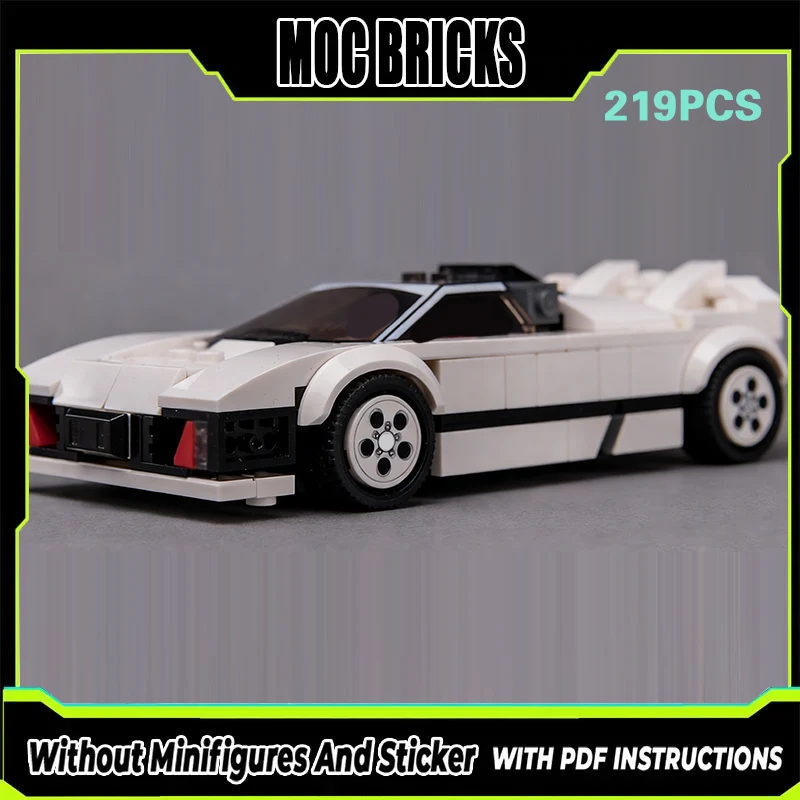 

Speed Racing Car Model MOC Building Bricks Hyper Sports Car Modular Technology Gifts Holiday Assemble Children Toys Suit