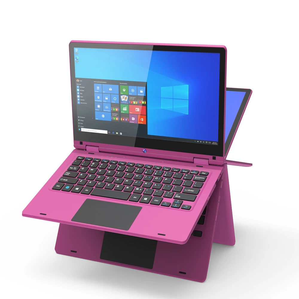 Win 10 11.6 Inch Laptop Low Price Hot Selling Gemini Lake N4000/N4100/ Yoga Style Touch Screen Notebook Computer