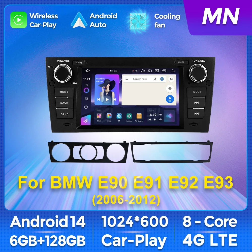 EU Duty Free Shop 2Din Android Car Radio For BMW 3 Series E90 E91 E92 E93 2006-2012 Car-play Auto BT Multimedia GPS 4G Head Unit