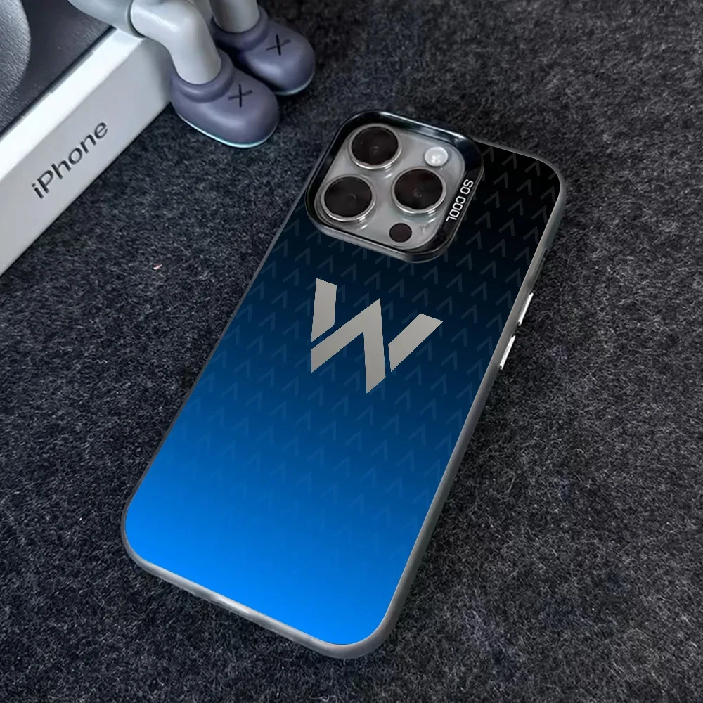 1 قطعة W-Williams F1 سباق جراب هاتف جراب هاتف IMD اللون فضي قذيفة آيفون 16 15 14 13 12 11 برو ماكس زائد