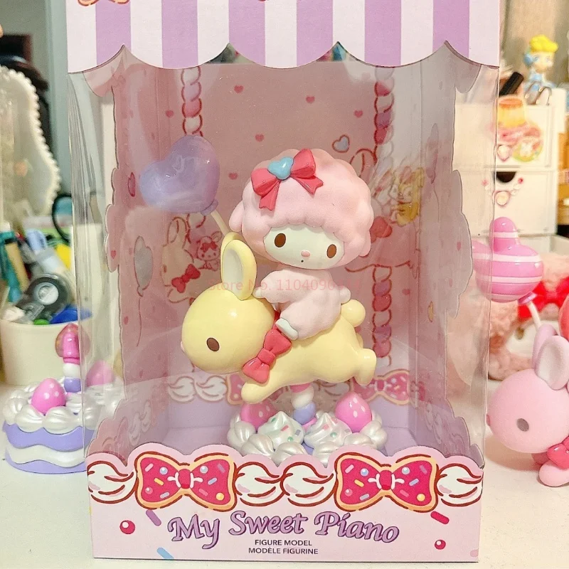 Miniso Sweet Party Series My Melody Sanrio Anime Figurki My Sweet Piano Mini Figurka Desktop Dispaly Model Niespodzianka Prezenty dla dzieci