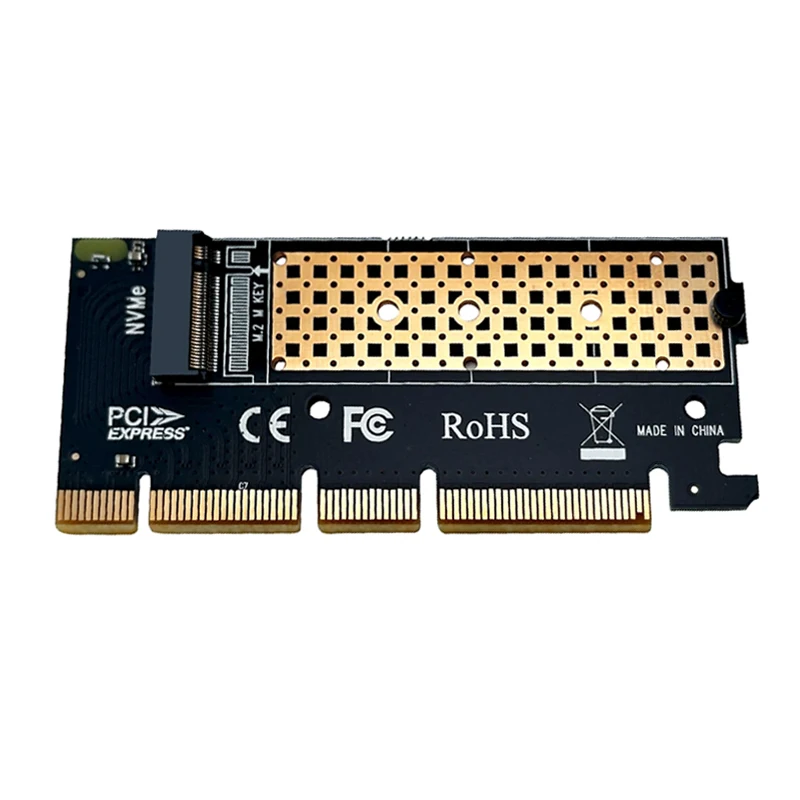 PICE to M2 Adapter NVMe SSD NGFF PCIE M2 Riser Card Adapter 64Gb PCI Express 4.0 X4 X8 X16 Supports 2230 2242 2260 2280 m.2 NVME