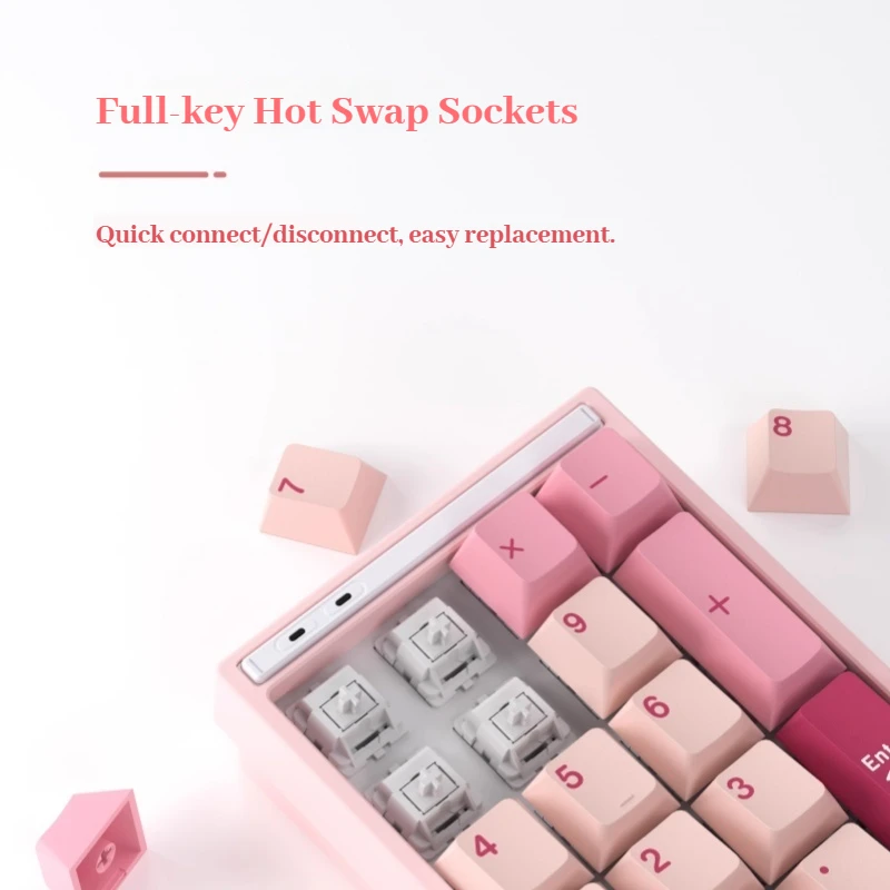 

Новая механическая клавиатура Keycool YUMI17, трехрежимная RGB прокладка, алюминиевый сплав с ЧПУ, киберспортивная игровая офисная мини-клавиатура, 17 клавиш