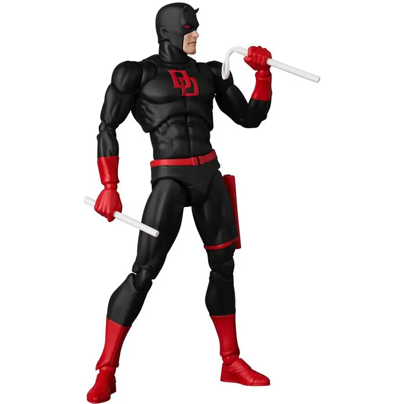 New 223rd Cartoon Version Of Brave Man Black Suit Full Joint Action Figure Collection Statue Desktop Toy Ornaments