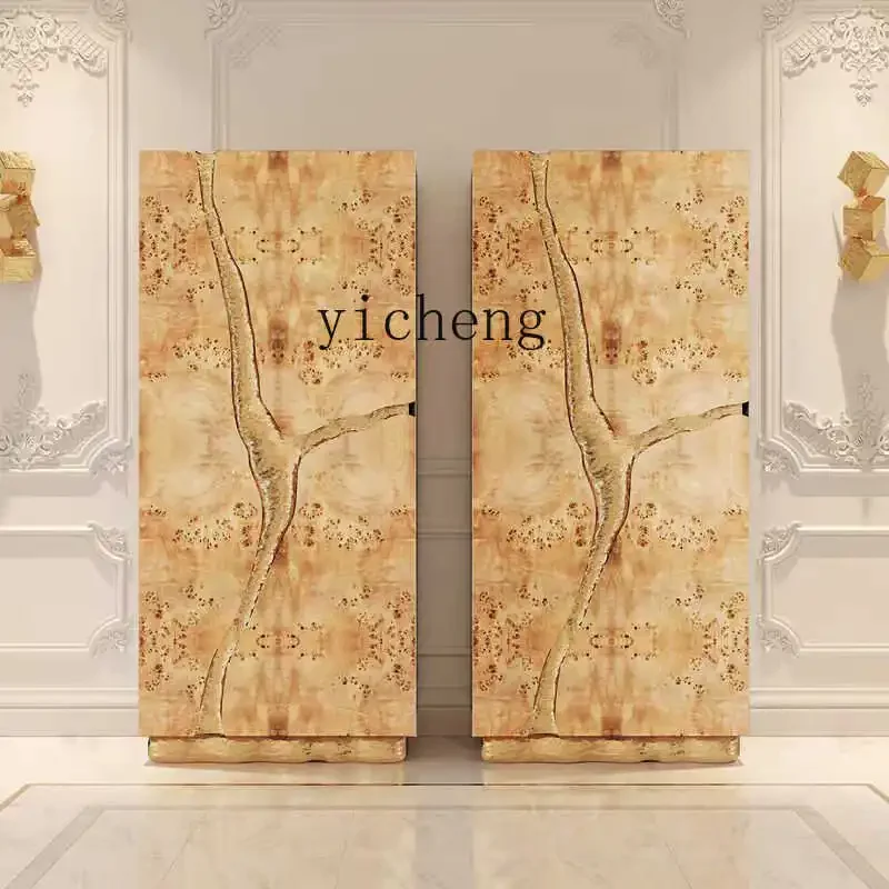 X5-18 wine cabinet integrated metal high vertical cabinet against the wall villa luxury home restaurant side cabinet