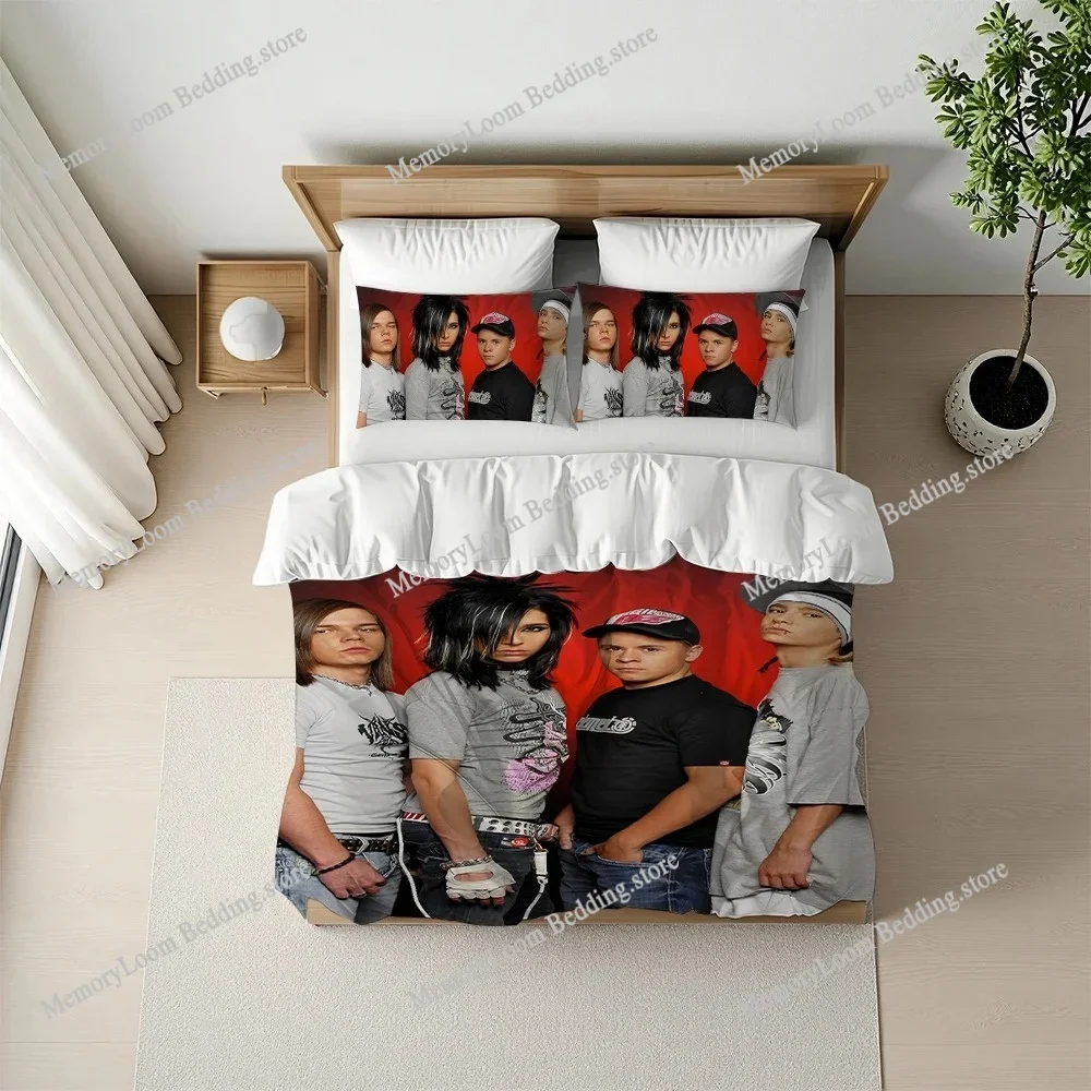

Rock Tokio Hotel Music Duvet Cover Set Home Style Bedding Soft Laundry Cotton Bed Four Seasons Student Dormitory Home Textile