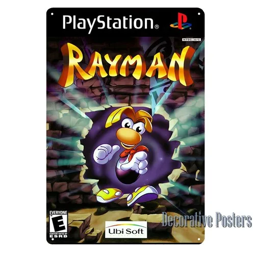 ملصق معدني لألعاب الفيديو Rayman - لافتة قصدير قابلة للجمع (مدخل) #1