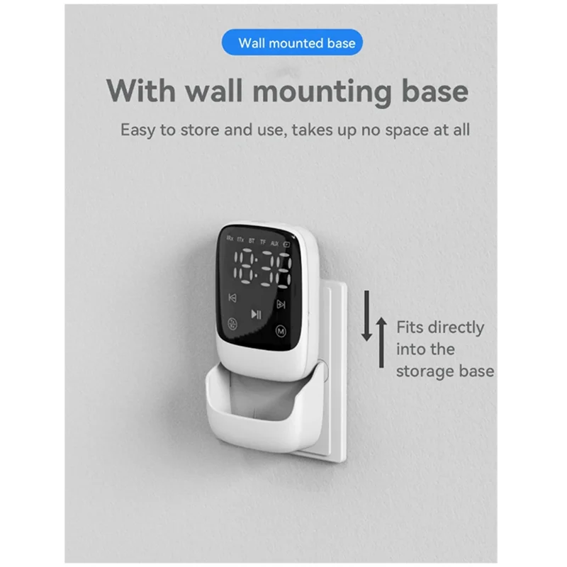 2-In-1 Bluetooth 5.3 Receiver Transmitter White ABS Desktop Computer Old Speaker Old Speaker Amplifier Converter