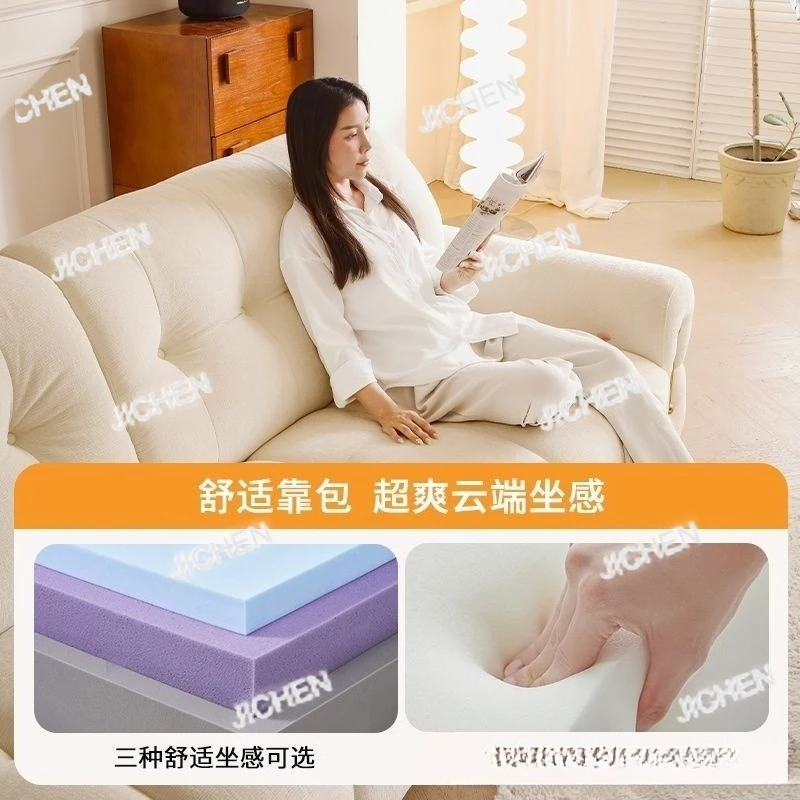 

JCR французский кремовый ветер зефир тканевый диван для гостиной современный простой маленький диван-кресло с облаком