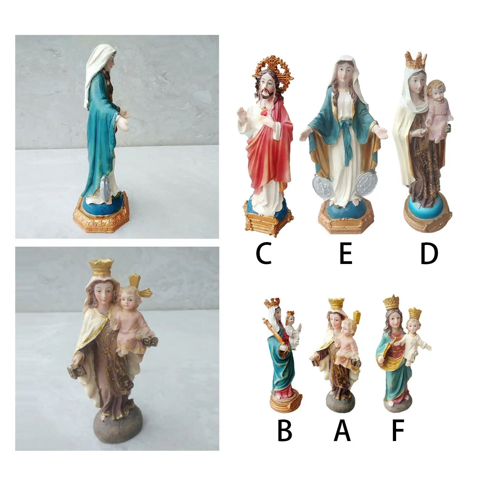 Nativity Figurine Sculpture Religious Supplies Spiritual Scene Worship Christian