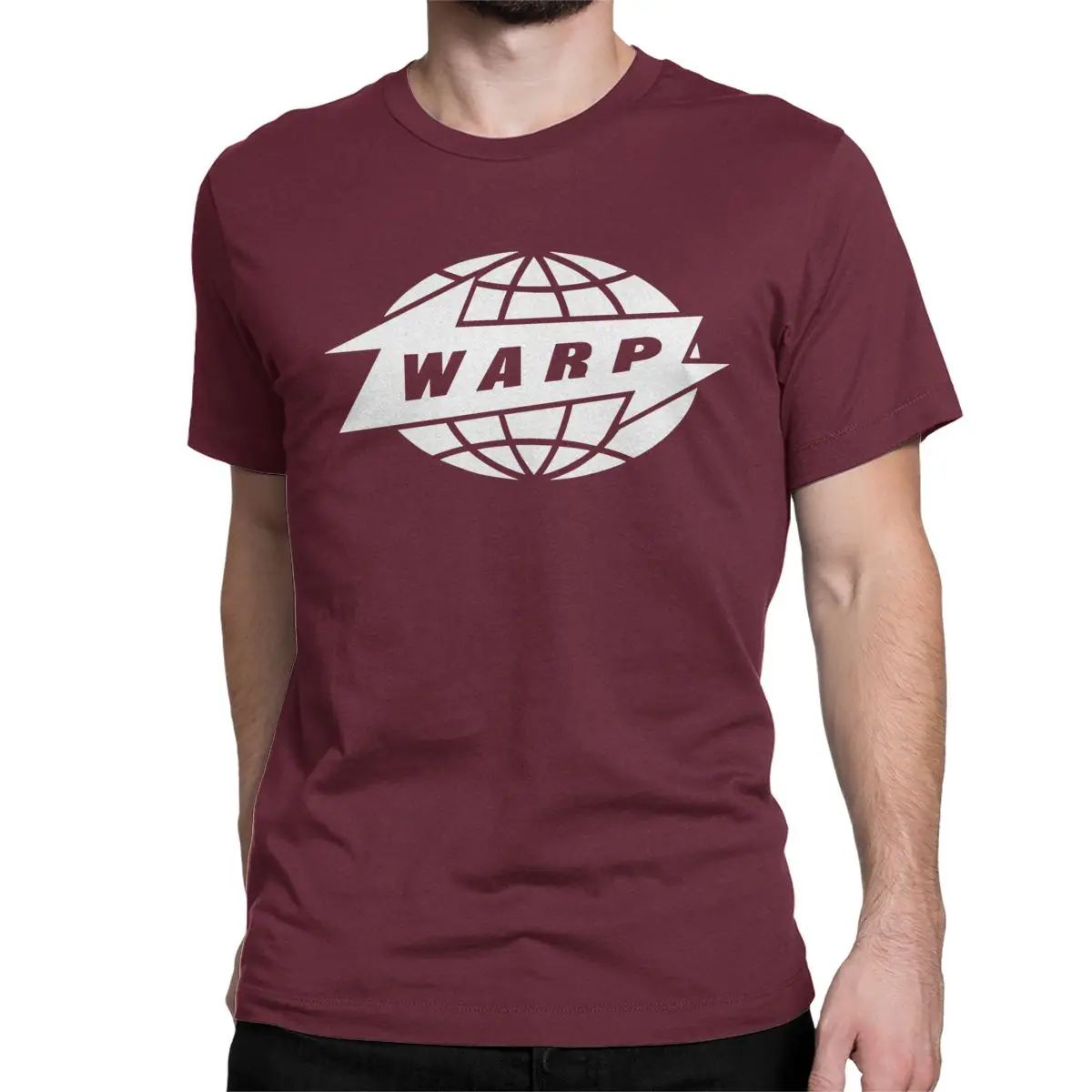 Men Women's Warp Records Streetwear Punk Logo T Shirt Aphex Twin