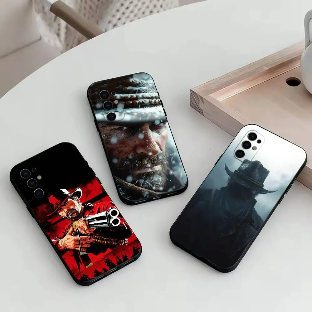 

RDR2-Arthur Morgan Phone Case For Samsung S25,S24,S21,S22,S23,S30,Ultra,S20,Plus,Fe,Soft Silicone Black Cover