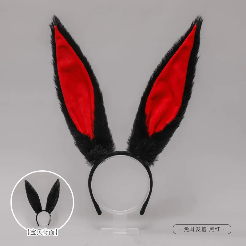 Leuke Lolita Pluche Lange Konijn Oor voor Meisjes Haarbanden Hoofddeksels Vrouwen Meisje Anime Cosplay Hoofdtooi Halloween Party Accessoires