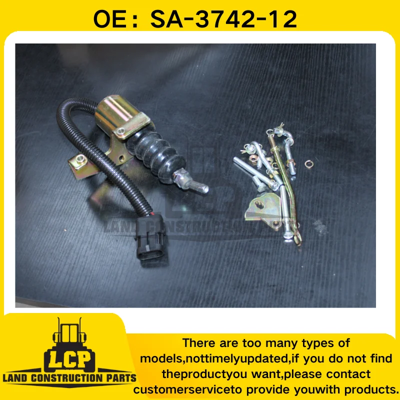 3974947 3932017 Diesel Engine Stop Solenoid Valve 1751ES SA-3742-12 Fuel Shutdown Solenoid Switch For RSV