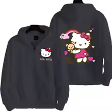 Cute Kawaii Sanrio Hello Kitty Zip Hoodie