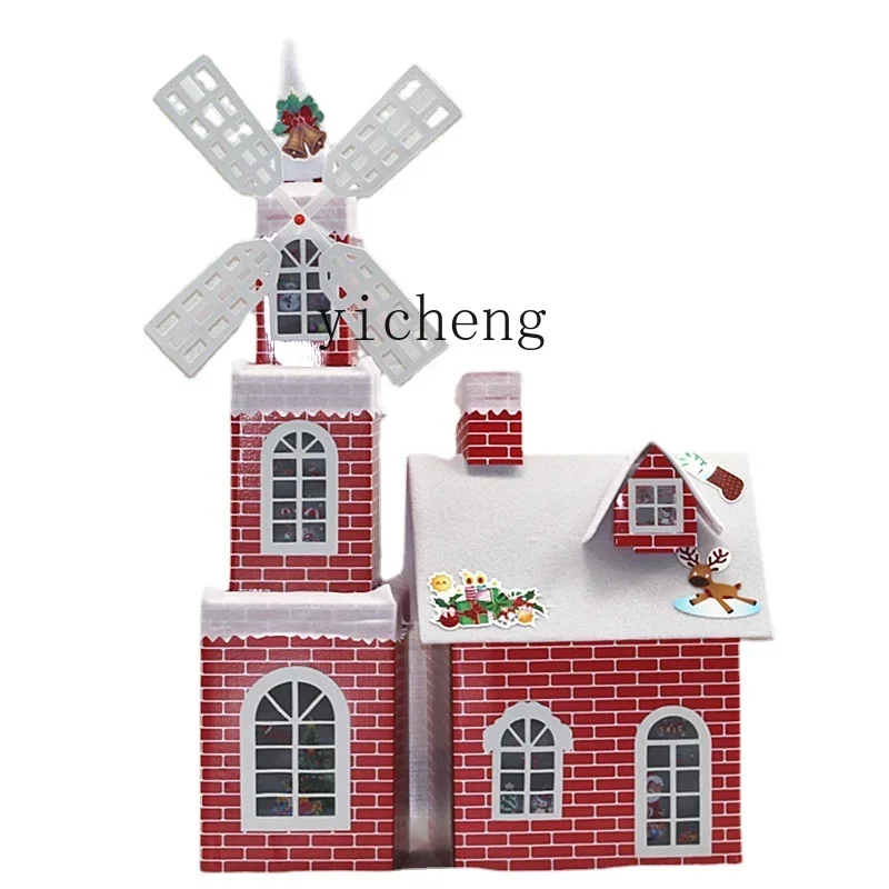 

ZC Christmas Snow House Decoration Shopping Mall Hotel Snow House Castle Christmas Tree Package Large Decoration