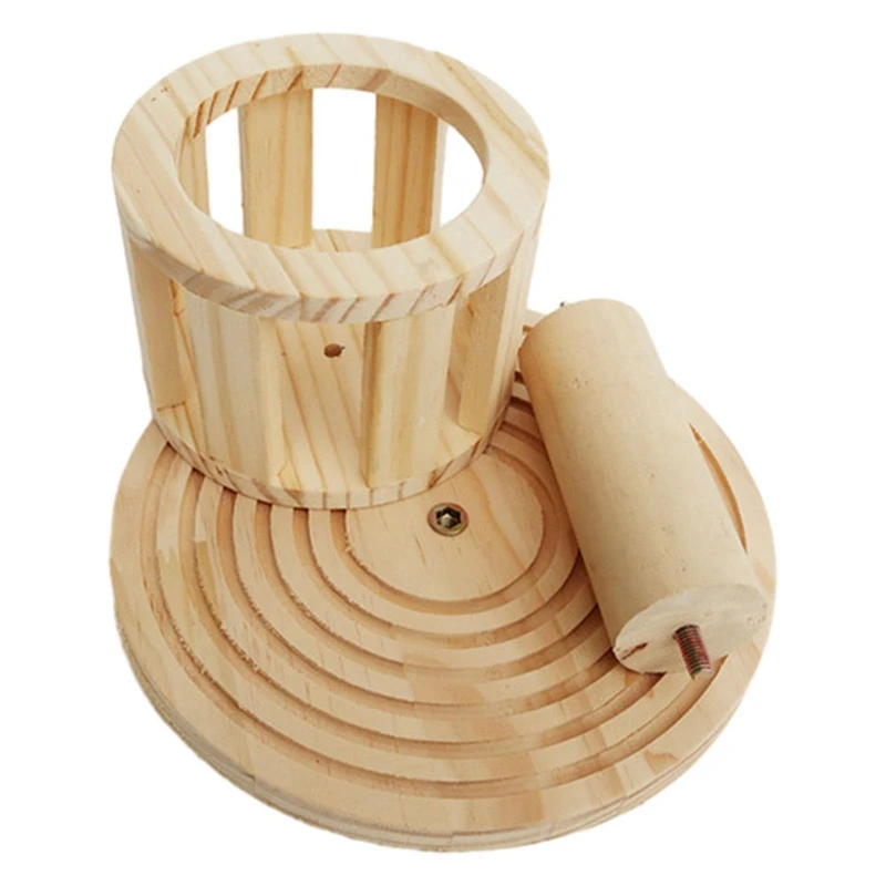 Wooden Hay Feeder Hay Feeder Cage Accessories Hay Rack Hamster Hay Trough Food Dispenser