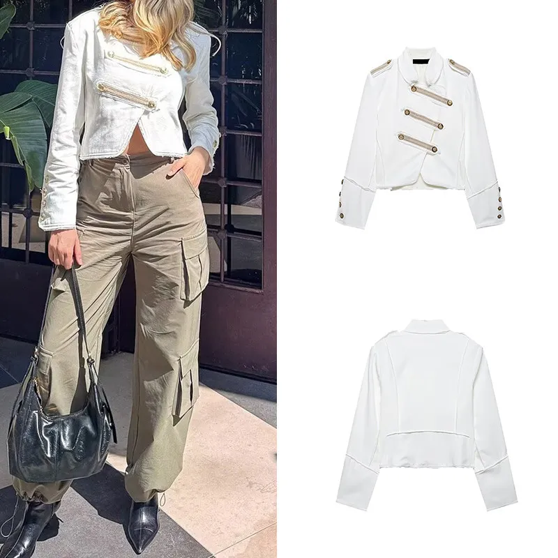 

Slimming Floral Embroidery Short Jacket Women's Fashionable Summer 2026 Long Sleeve Stylish Matching Style European Style