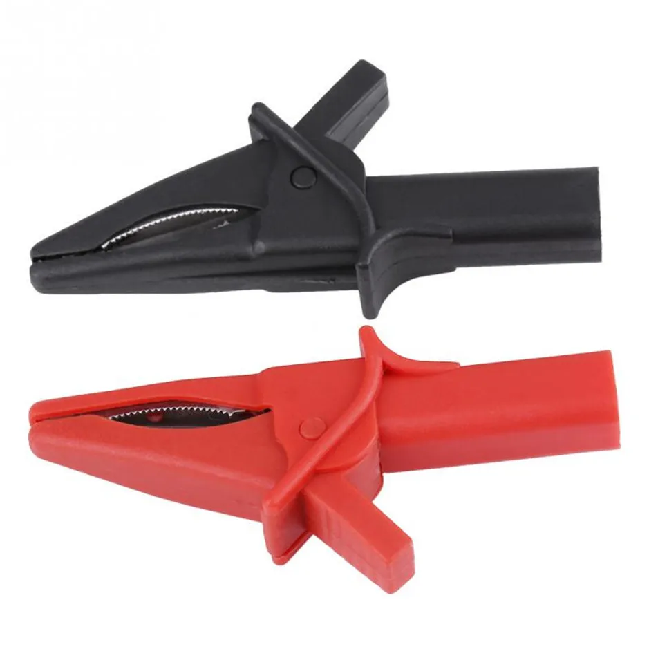 Hantek HT18A Positive And Negative Dolphin/Alligator Clip Suitable For Oscilloscope Red+Black Oscilloscope Accessories