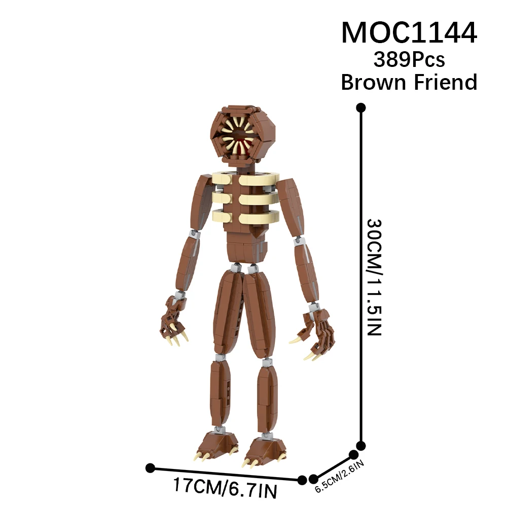 MOC1144 Brown Friends Door Game 389Pcs Building Blocks Sets MOC Bricks Toys For Children Adults Assemble Model Kit Birthday Gift