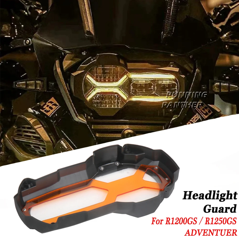 

Motorcycle Headlight Protector Guard Orange Fluorescent Covers For BMW R1200GS LC Adventuer R1250GS R 1200GS 1250GS ADVENTUER