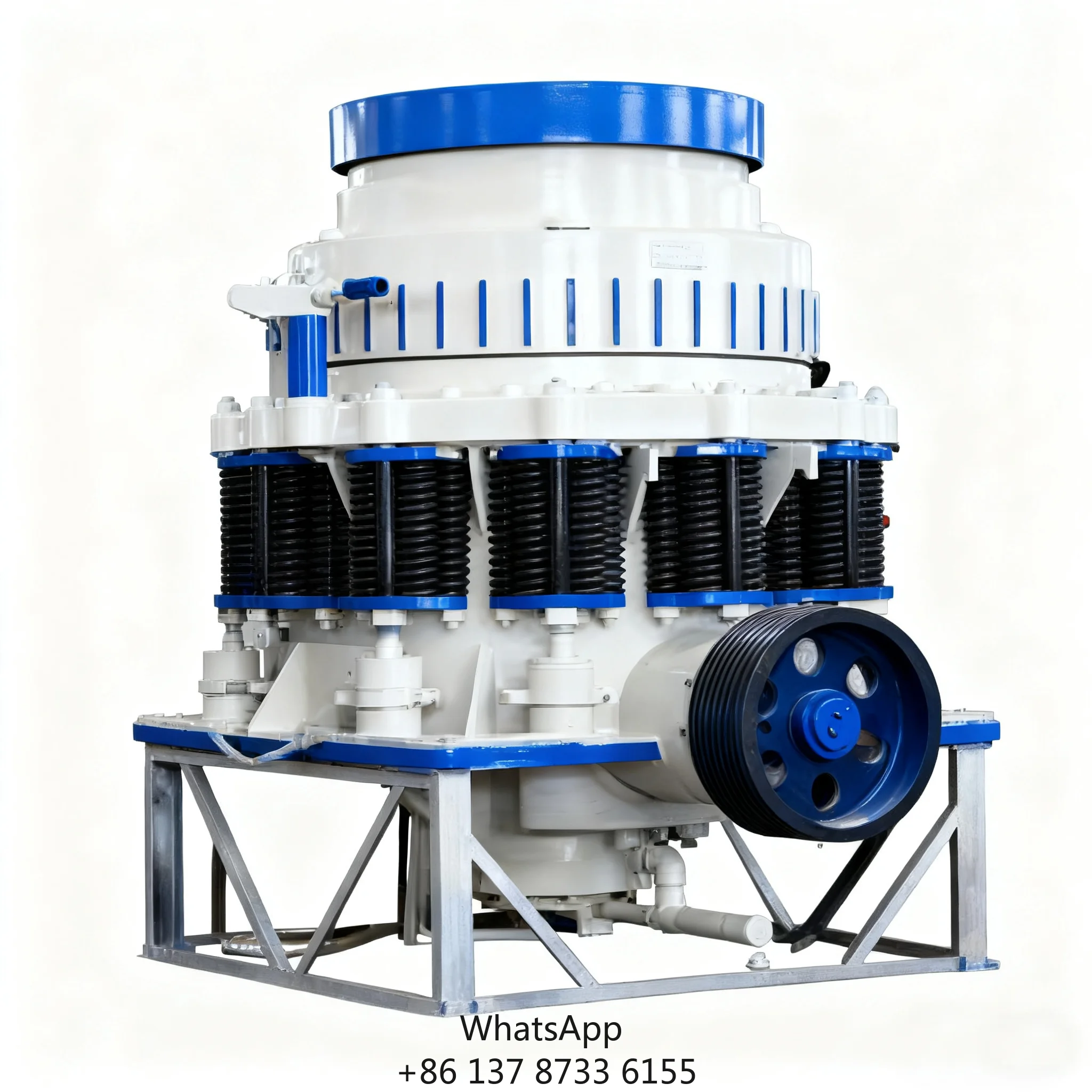 PYB900/PYB1200/PYB1750 Spring Cone Crusher Manufacturer Bearing AC Motor 18-Month Warranty Easy Operate 15-50t/h Capacity 135mm