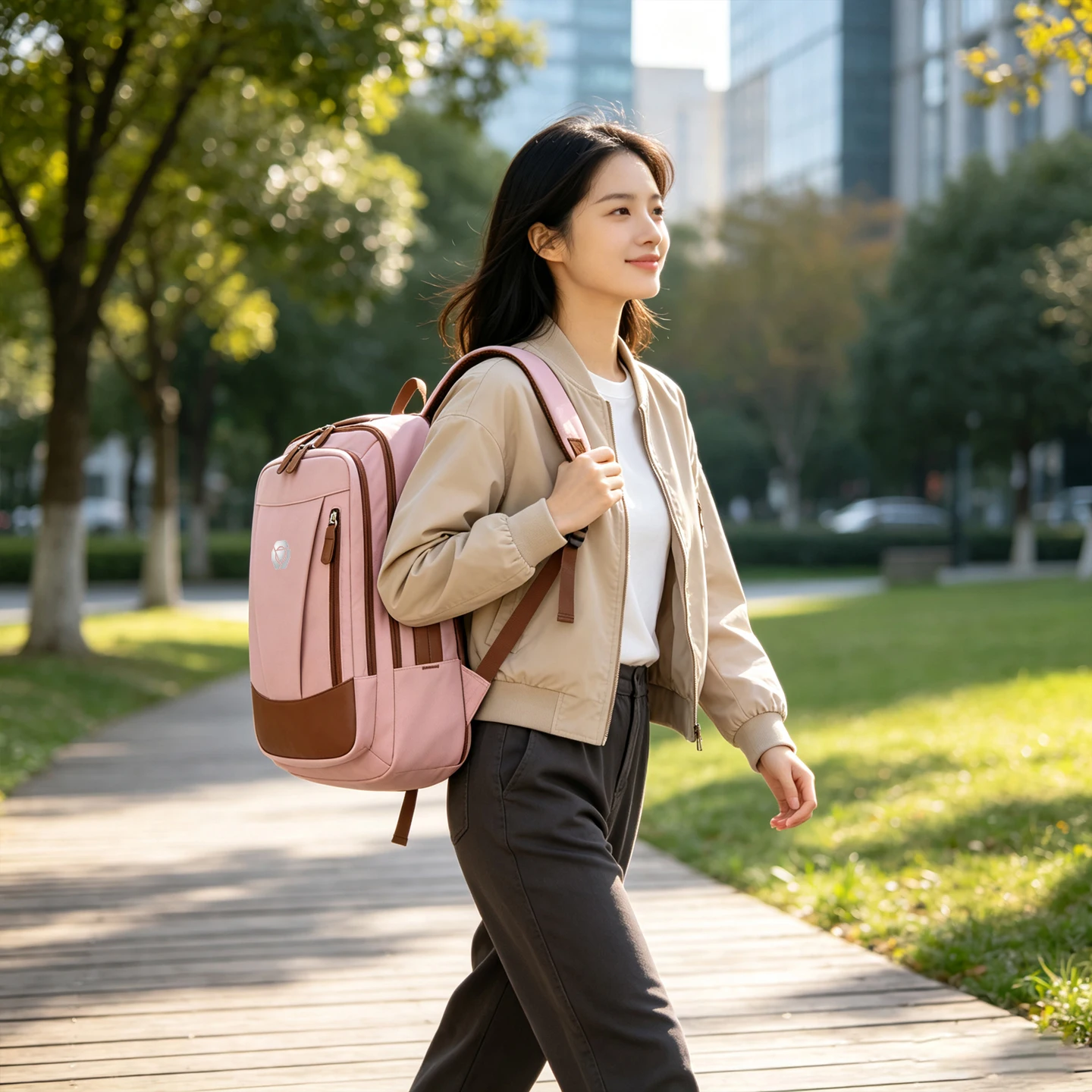 Multifunctional Backpack for Men, Large-Capacity School Bag for Female High School Students and College Students, Travel Backpack, Business Commuting Computer Bag