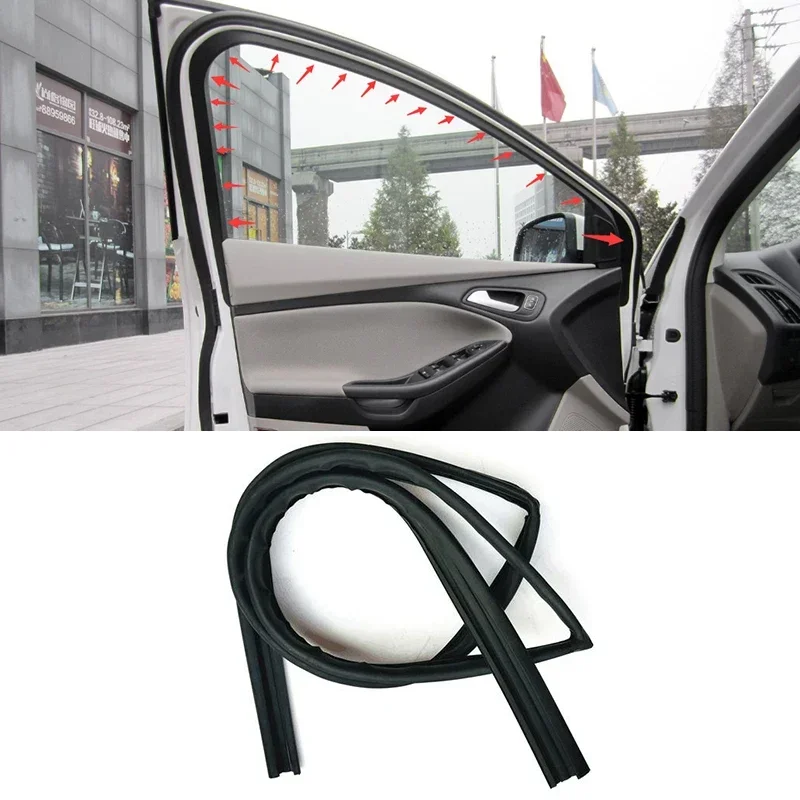 Auto Door Glass Frame Opening Seal Rubber Sealing Strip For Ford Focus MK2 MK3 2008-2018 Mondeo MK4 2010-2014 European Version
