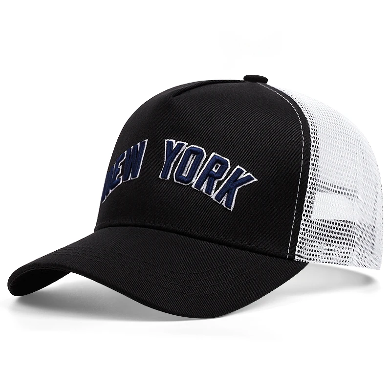 NEW YORK 3D embroidery Trucker hat Men Women Mesh hat Hip Hop Baseball Cap