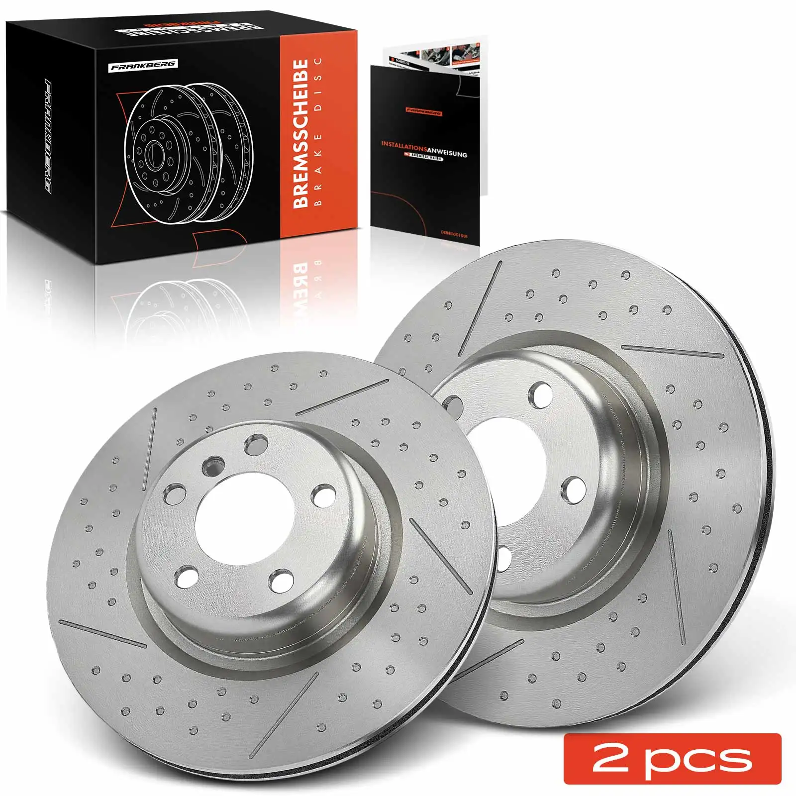 Frankberg 2x Remschijf Achteras Links Rechts voor 3 Serie F30 F80 F31 1er F20 F21 2F23 F22 34206797598