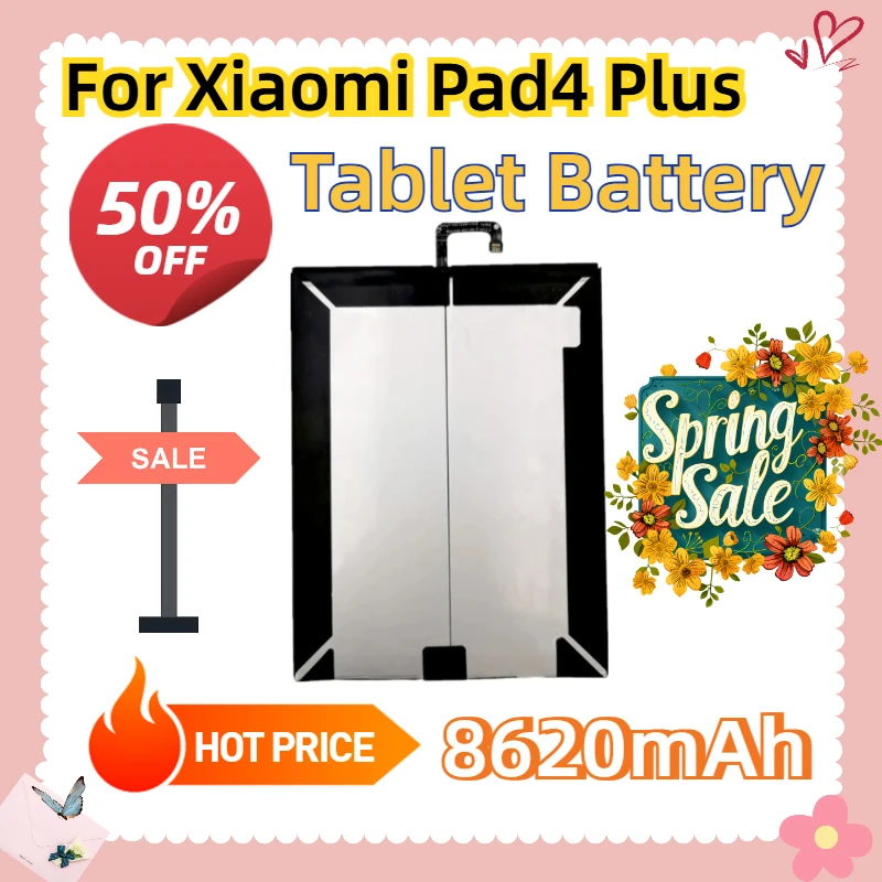 

For Xiaomi Pad4 Plus Tablet 4 Pad 4 Plus MiPad4 Plus Replacement Bateria 8620mAh High Quality 2024 Xiao Mi Battery BN80